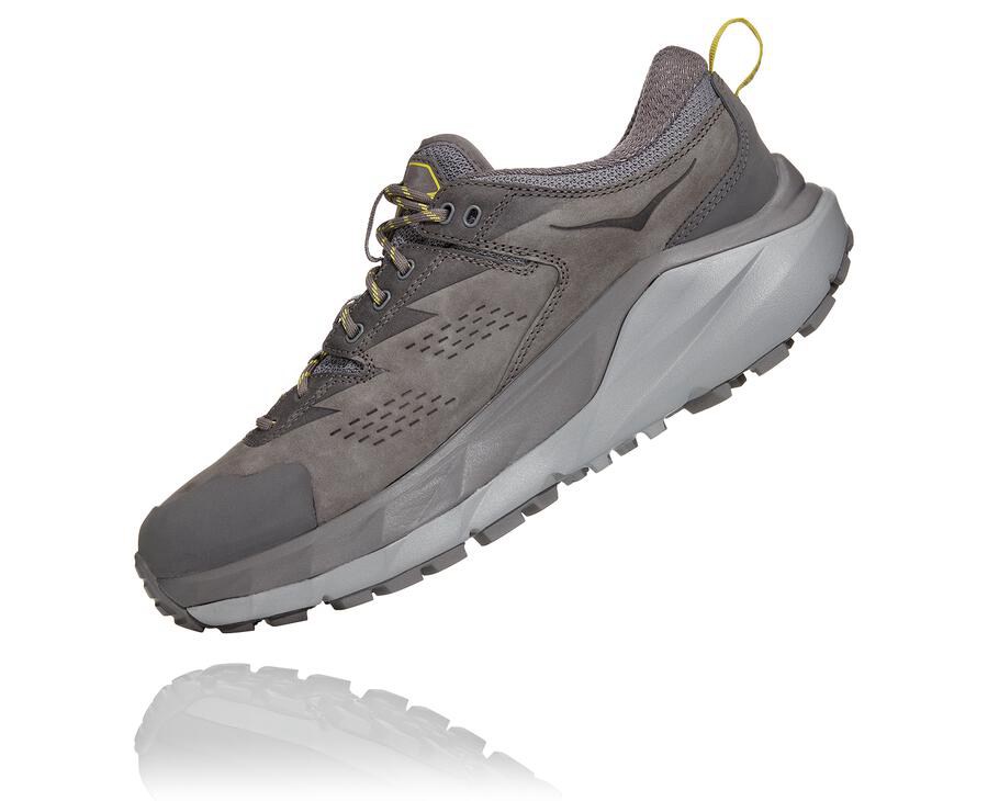 Zapatillas Trail Hoka One One Hombre - Kaha Bajas Gore-Tex - Gris - JRT561378